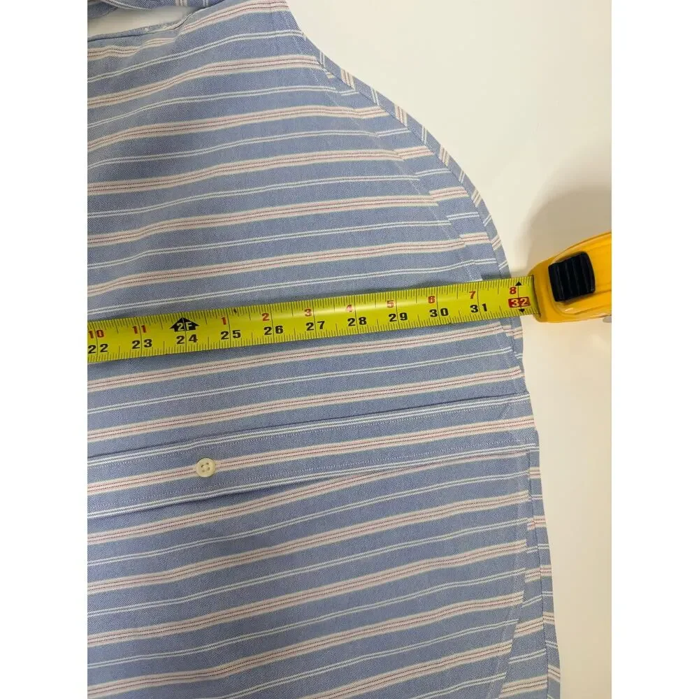Polo Ralph Lauren Classic Fit Striped Oxford Shirt Size M Cotton